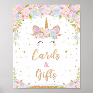Karten und Geschenke Schild Unicorn Geburtstag Bab
