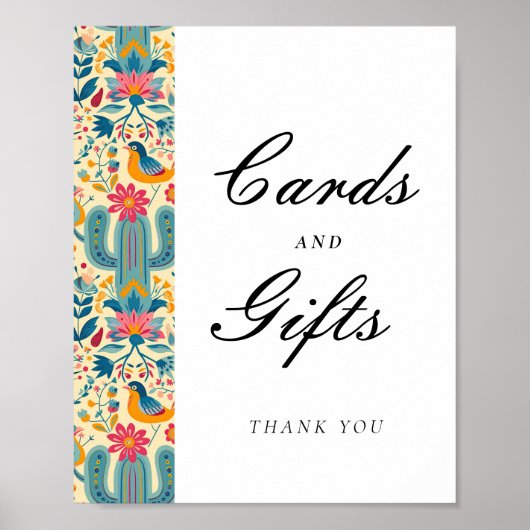 Karten und Geschenke - Schilder für mexikanisches  (Vorne)