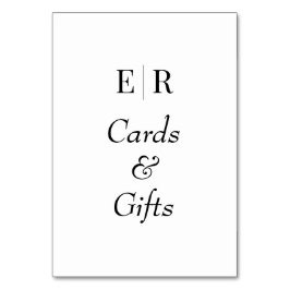 Karten und Geschenke Schwarz-Weiß-Tafelzeichen