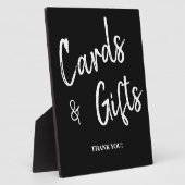 Karten und Geschenke Schwarze Hochzeitsschild Tafe Fotoplatte (Seite)