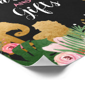 Karten und Geschenke Sign Zoo Jungle Gift Tischdek Poster (Ecke)