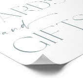 Karten und Geschenke signalisieren boho staubige b Poster (Ecke)