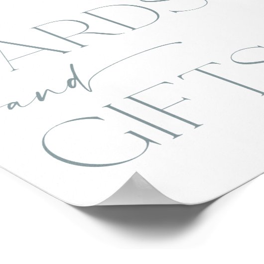 Karten und Geschenke signalisieren boho staubige b Poster (Ecke)