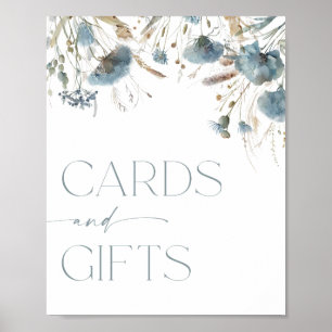 Karten und Geschenke signalisieren boho staubige b Poster