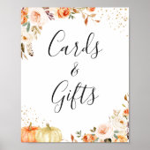 Karten und Geschenke Signieren Herbst Blätter Blum Poster (Vorne)