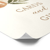 Karten und Geschenke signieren Kleines KürbisBaby  Poster (Ecke)