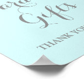 Karten und Geschenke Signieren Rosa Aquarellfarben Poster (Ecke)