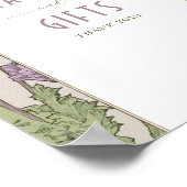 Karten und Geschenke Signieren Vintages Jugendstil Poster (Ecke)