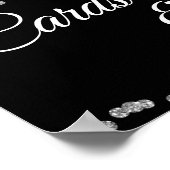 Karten und Geschenke Silver Imitate Glitzer Confet Poster (Ecke)