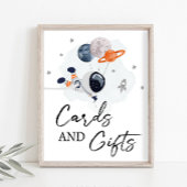 Karten und Geschenke Space Party Astronaut Boy Sig Poster