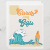 Karten und Geschenke Surf Party Unterschrift | |Su (Vorne/Hinten)