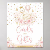 Karten und Geschenke Swan Princess Pink Balloon Pa Poster (Vorne)