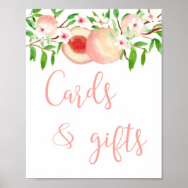 Karten und Geschenke Tafeldusche oder Geburtstagsz Poster