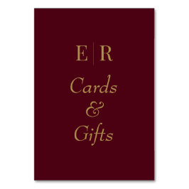 Karten und Geschenke - Tafelsignierung für Burgund