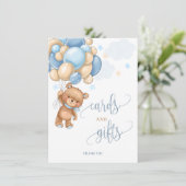 Karten und Geschenke Teddy Bären Balloons Babydusc (Stehend Vorderseite)
