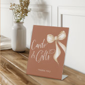 Karten und Geschenke Terracotta Sand Bow Sockelschild