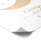 Karten und Geschenke über der Mond Giri Babydusche Poster (Ecke)