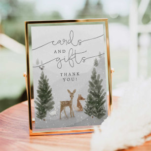 Karten und Geschenke Unterschreiben Winter Boho Wo Poster