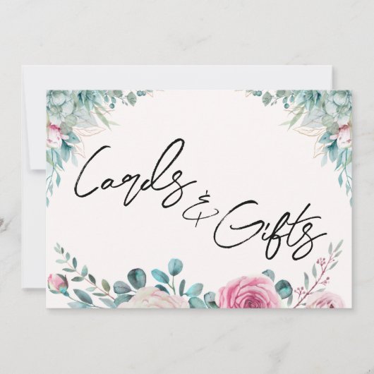 Karten und Geschenke Unterschrift (Vorderseite)