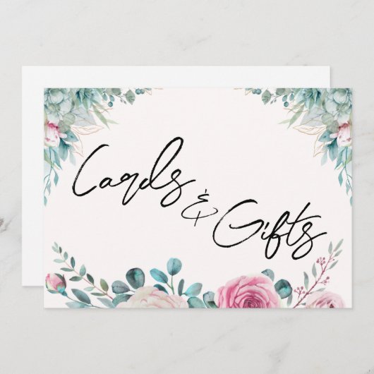 Karten und Geschenke Unterschrift (Vorne/Hinten)