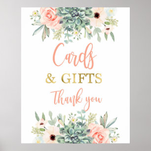 Karten und Geschenke - Unterschrift Poster