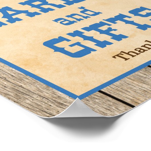 Karten und Geschenke Unterzeichnen Western Cowboy Poster (Ecke)