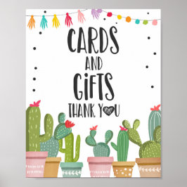 Karten und Geschenke Vielen Dank Cactus Fiesta Tab Poster