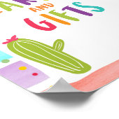 Karten und Geschenke Vielen Dank Cactus Fiesta Tab Poster (Ecke)