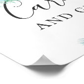 Karten und Geschenke. Wasserfarbenprägung Poster (Ecke)