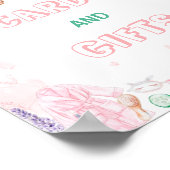 Karten und Geschenke Wellness-Center Party Geburts Poster (Ecke)