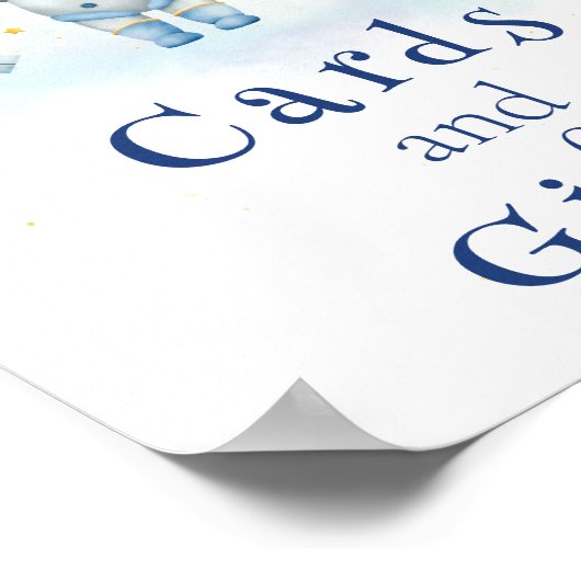 Karten und Geschenke Weltraum Astronaut Junge Rake Poster (Ecke)