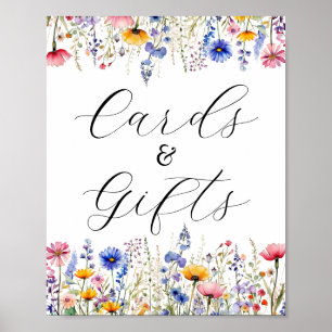 Karten und Geschenke Wildblume Floral Poster