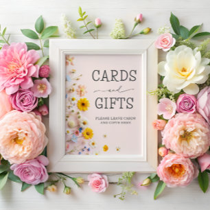 Karten und Geschenke Wildblume Party Poster