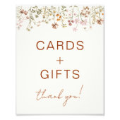 Karten und Geschenke Wildblume Terracotta Kinderdu Fotodruck (Vorne)