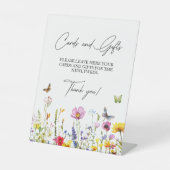 Karten und Geschenke Wildblumen Schmetterlinge Hoc Sockelschild (Vorderseite)