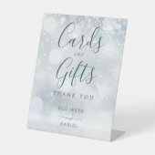 Karten und Geschenke Winter Wonderland Schneeflock Sockelschild (Vorderseite)