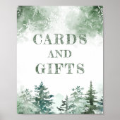 Karten und Geschenke Winterwunder Babydusche Poster (Vorne)