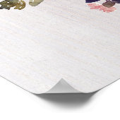 Karten und Geschenke Zeichen Hochzeit Poster (Ecke)