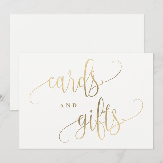 Karten und Geschenke Zeichen - Liebliche Kalligraf (Vorne/Hinten)