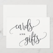 Karten und Geschenke Zeichen - Liebliche Kalligrap (Vorne/Hinten)