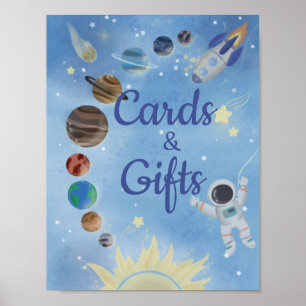 Karten und Geschenkposten für die Raumfahrt des As Poster