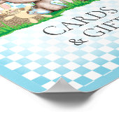 Karten und Geschenktische Teddy Bear Picnic Babydu Poster (Ecke)