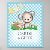 Karten und Geschenktische Teddy Bear Picnic Babydu Poster (Vorne)