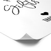 KARTEN UND GIFTS-SIGN-Plakat Poster (Ecke)