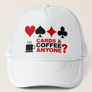 Karten und Kaffee Truckerkappe
