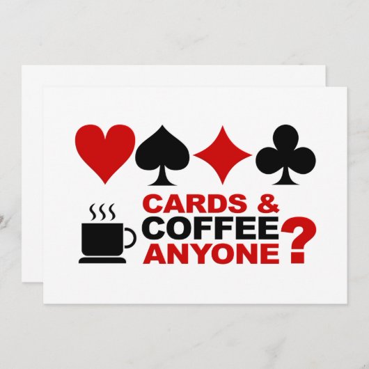 Karten und Kaffeekarten (Vorne/Hinten)