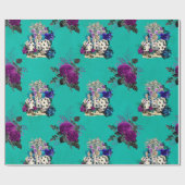 Karten und Rose der Alice im Wunderland Geschenkpapier (Flach)