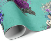 Karten und Rose der Alice im Wunderland Geschenkpapier (Rolleneckpunkt)