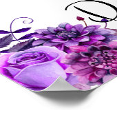 Karten und Spenden unterschreiben. Hochzeitsdruck  Poster (Ecke)