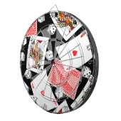 Karten und Würfel Dartscheibe (Vorderseite rechts)